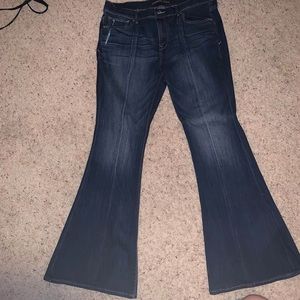 Express bell flare mid rise jeans! 12s